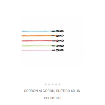 CORDONES ALGODON COLORES VARIOS CCO001016