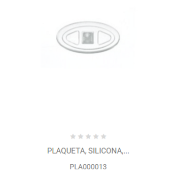PLAQUETA SILICONA PRESION 13MM SUPERFINA PLA000013