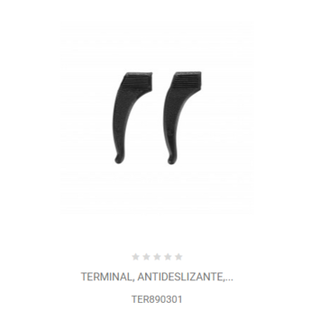 Terminal, antideslizante, negro TER890301