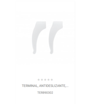 Terminal, antideslizante, transparente TER890302