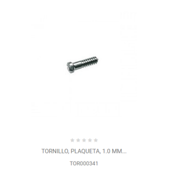 Tornillo, plaqueta, 1.0 mm TOR000341