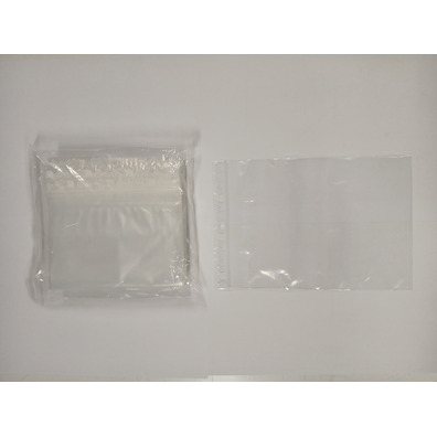 Bolsa plastico transparente con cierre