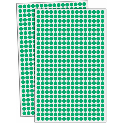 Pegatinas verdes y azules