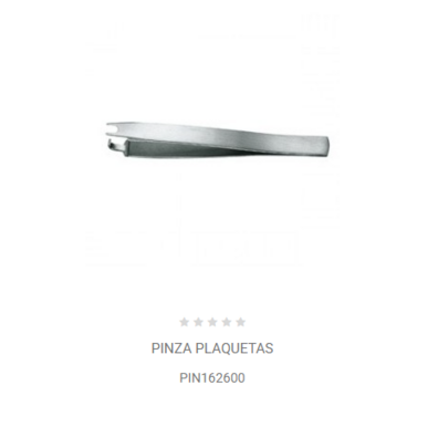 PINZA PLAQUETAS PIN162600