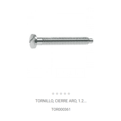 TORNILLO CIERRE ARO 1,2 TOR000361
