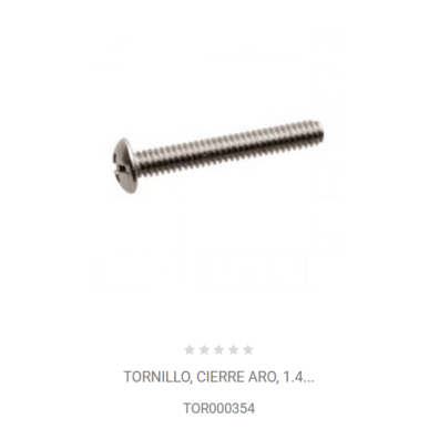 TORNILLO CIERRE ARO 1,4 TOR000354