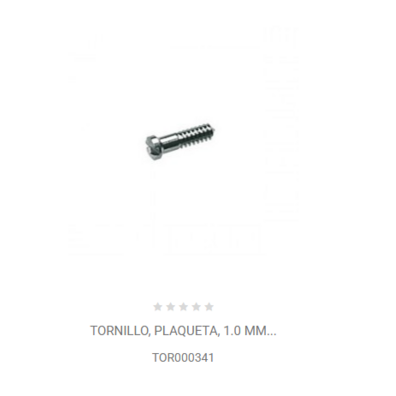 Tornillo, plaqueta, 1.0 mm TOR000341
