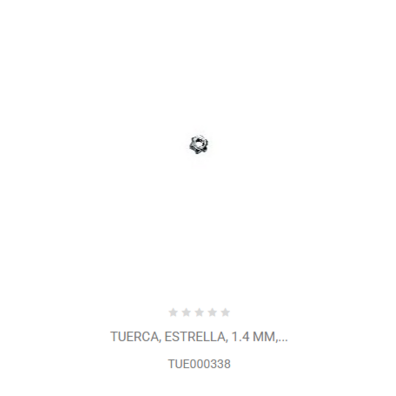 Tuerca, estrella, 1.4 mm TUE000338